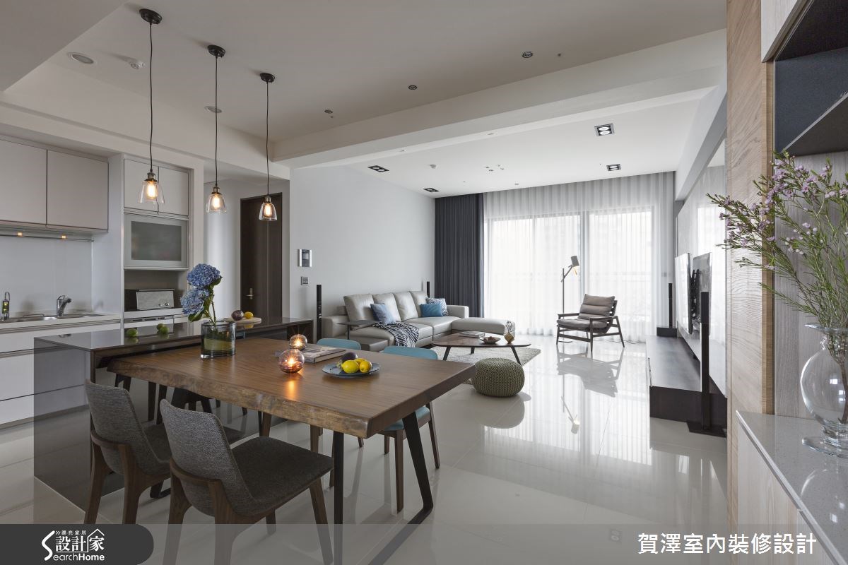 50坪新成屋(5年以下)＿現代風客廳案例圖片＿賀澤室內設計＿賀澤_17之6