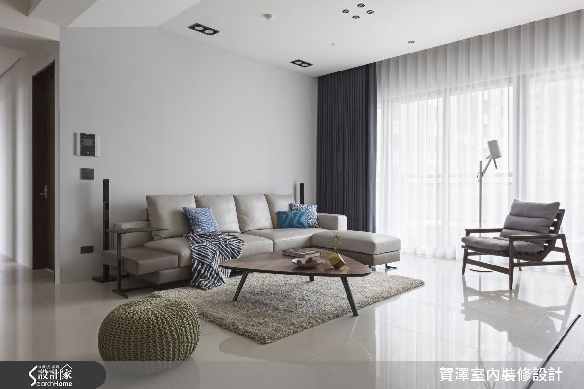 50坪新成屋(5年以下)＿現代風客廳案例圖片＿賀澤室內設計＿賀澤_17之8