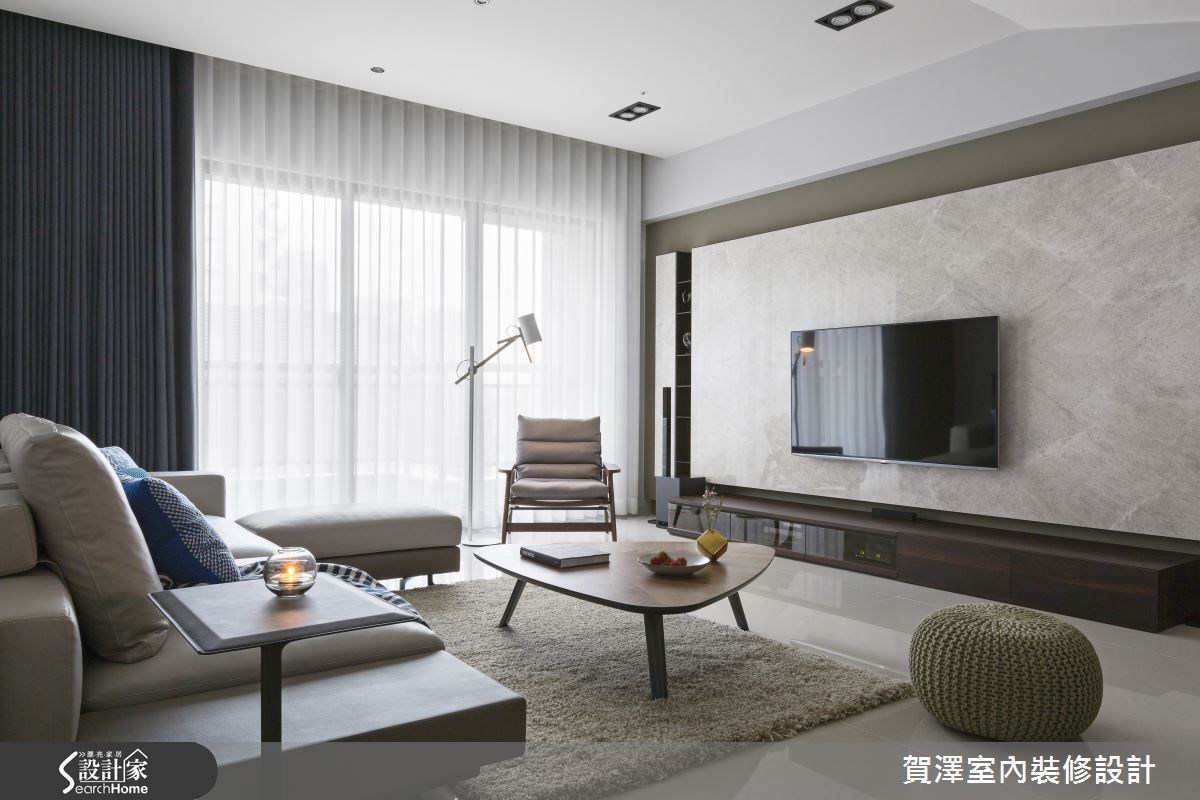 50坪新成屋(5年以下)＿現代風客廳案例圖片＿賀澤室內設計＿賀澤_17之9
