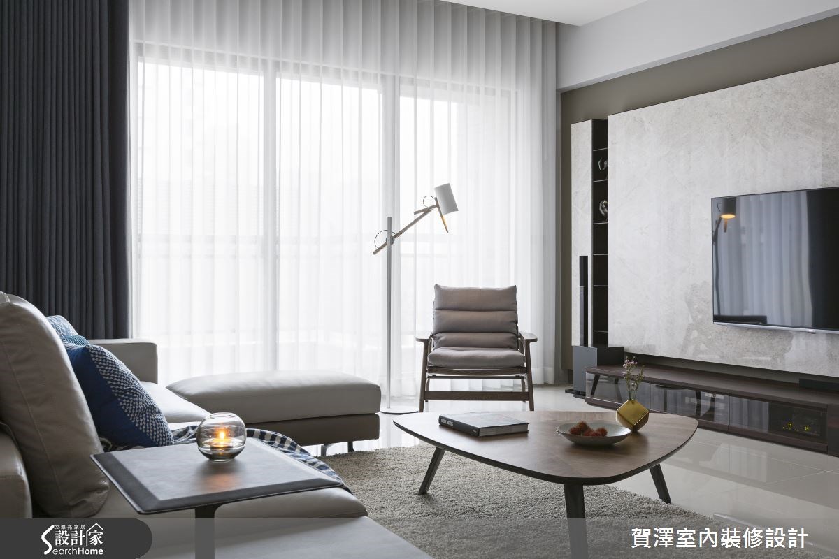 50坪新成屋(5年以下)＿現代風客廳案例圖片＿賀澤室內設計＿賀澤_17之10