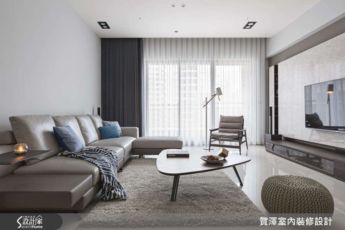 50坪新成屋(5年以下)＿現代風客廳案例圖片＿賀澤室內設計＿賀澤_17之11