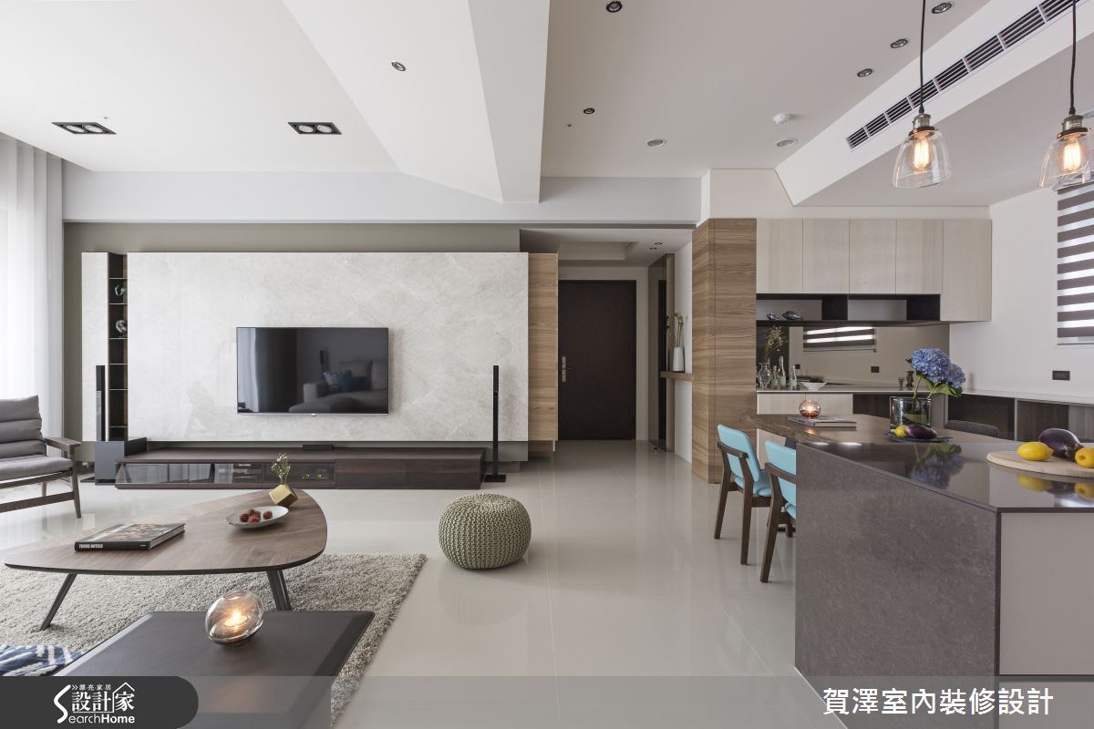 50坪新成屋(5年以下)＿現代風客廳案例圖片＿賀澤室內設計＿賀澤_17之12
