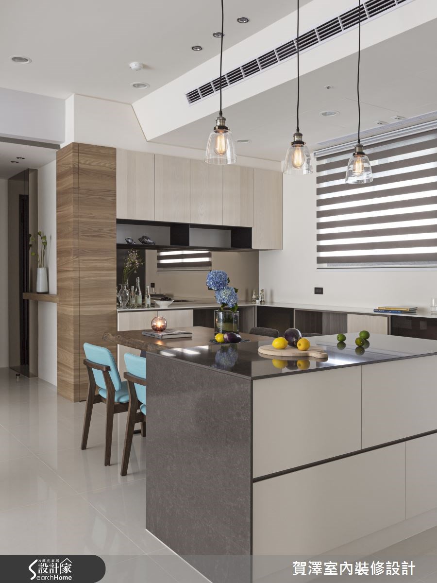50坪新成屋(5年以下)＿現代風廚房案例圖片＿賀澤室內設計＿賀澤_17之14