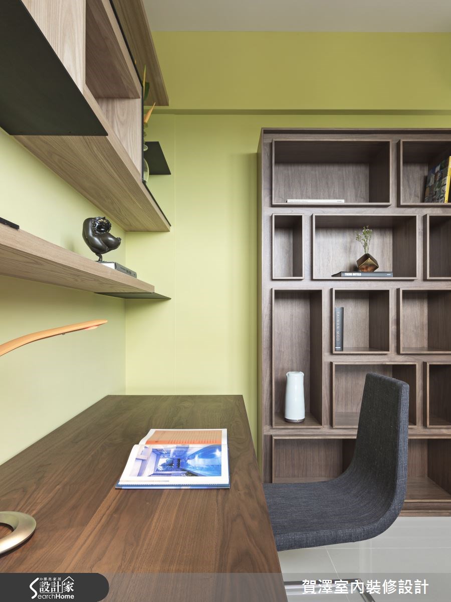 50坪新成屋(5年以下)＿現代風書房案例圖片＿賀澤室內設計＿賀澤_17之26
