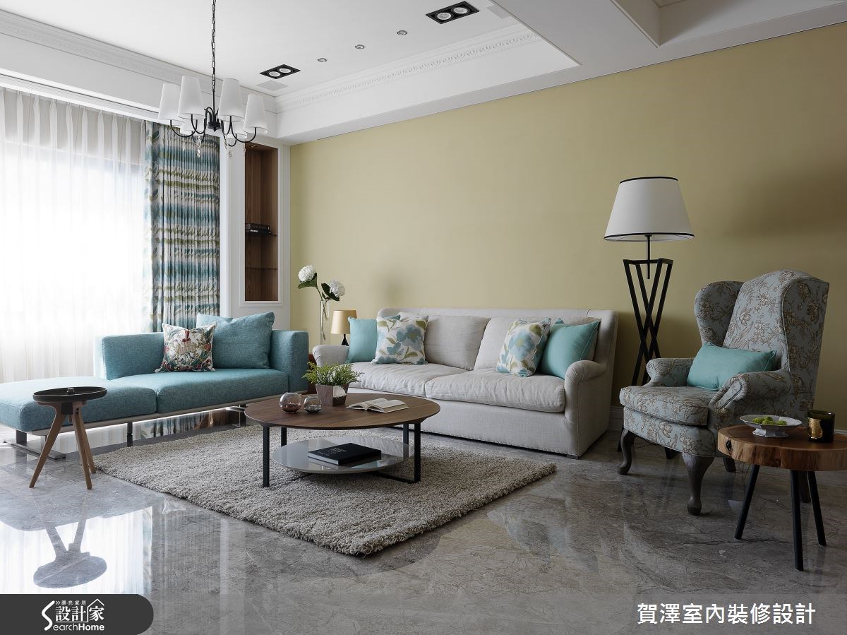 85坪新成屋(5年以下)＿美式風客廳案例圖片＿賀澤室內設計＿賀澤_18之9