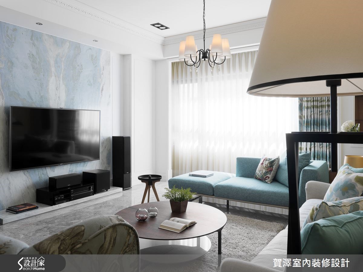 85坪新成屋(5年以下)＿美式風客廳案例圖片＿賀澤室內設計＿賀澤_18之12