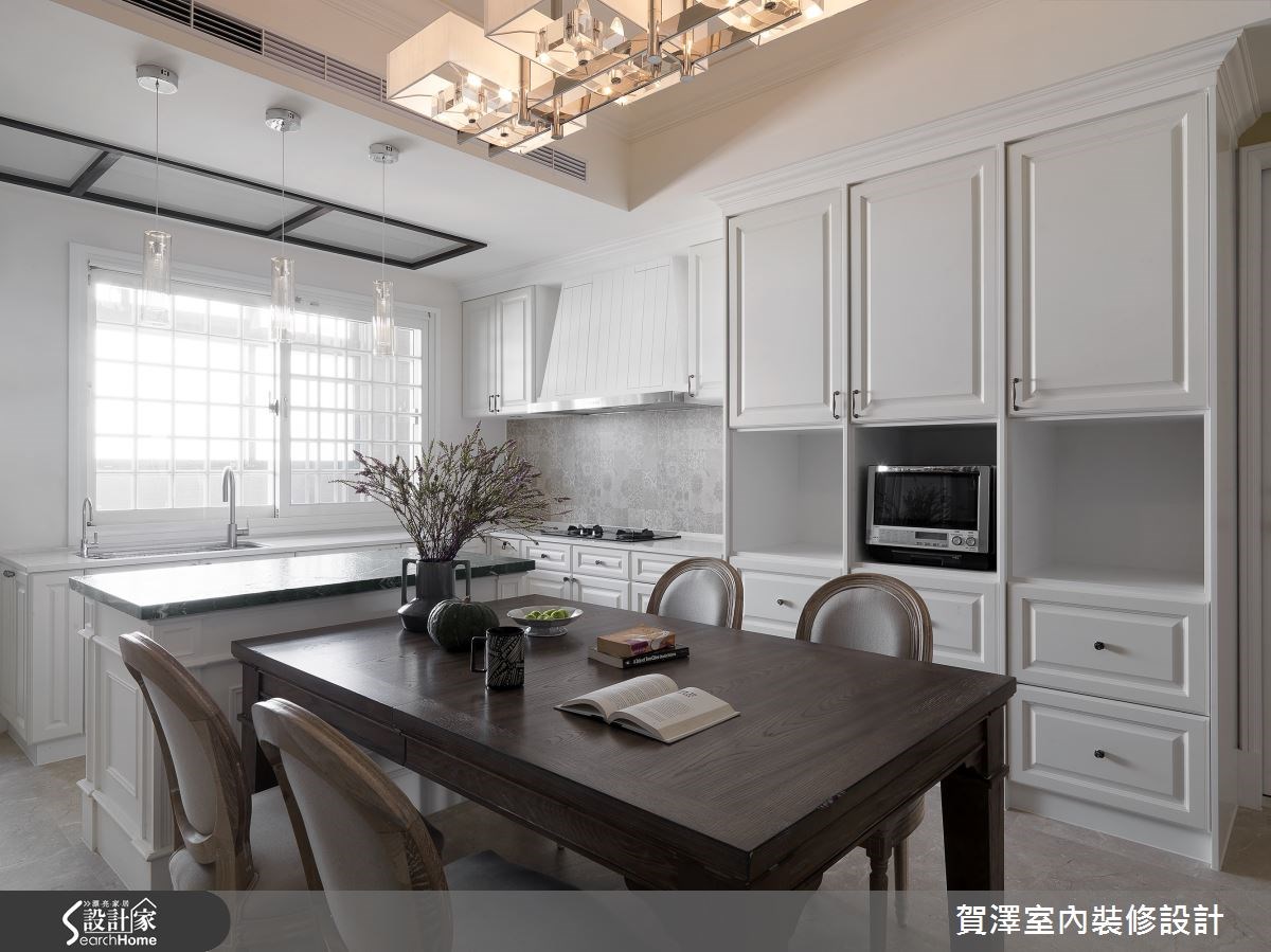 85坪新成屋(5年以下)＿美式風廚房案例圖片＿賀澤室內設計＿賀澤_18之17