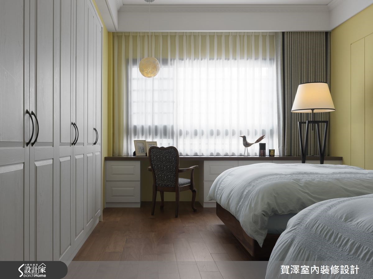 85坪新成屋(5年以下)＿美式風臥室案例圖片＿賀澤室內設計＿賀澤_18之21