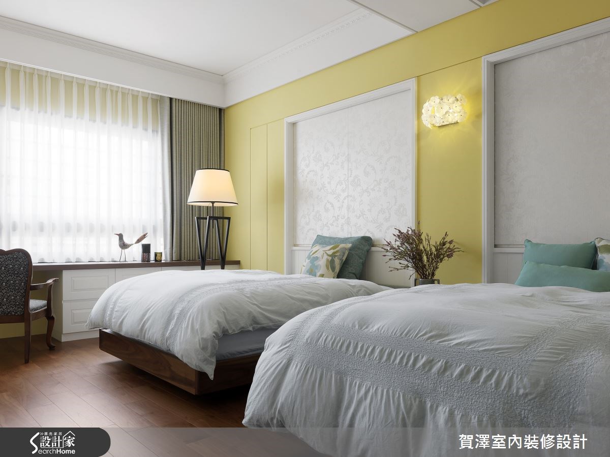 85坪新成屋(5年以下)＿美式風臥室案例圖片＿賀澤室內設計＿賀澤_18之22