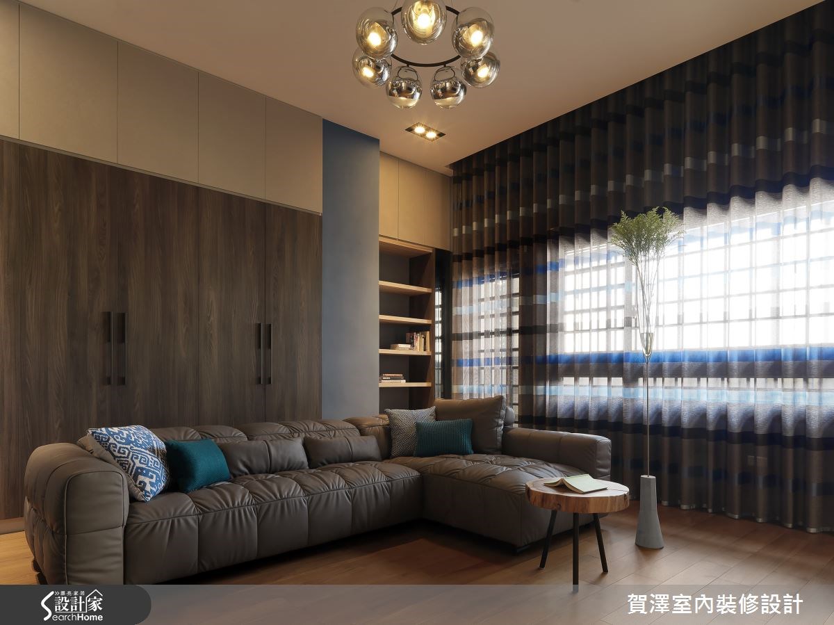 85坪新成屋(5年以下)＿美式風客廳案例圖片＿賀澤室內設計＿賀澤_18之31