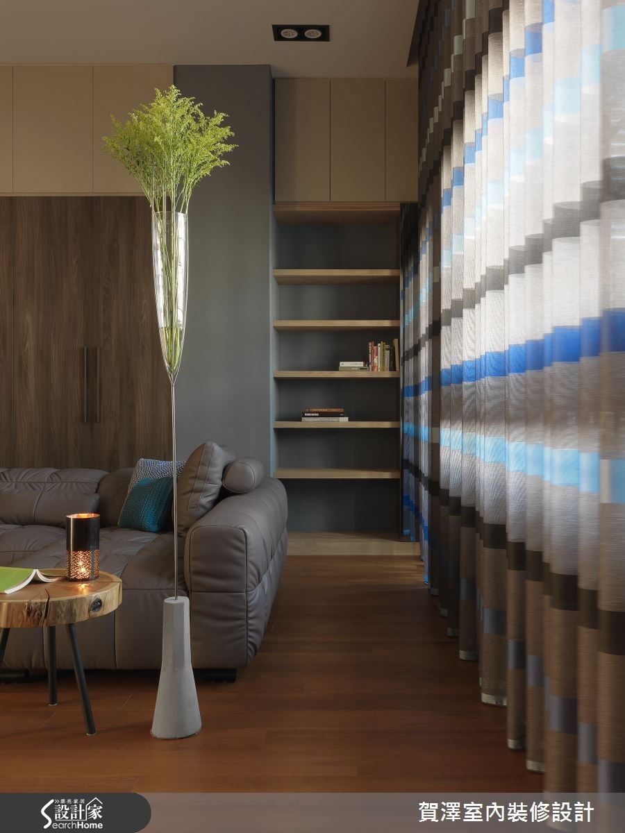 85坪新成屋(5年以下)＿美式風客廳案例圖片＿賀澤室內設計＿賀澤_18之32