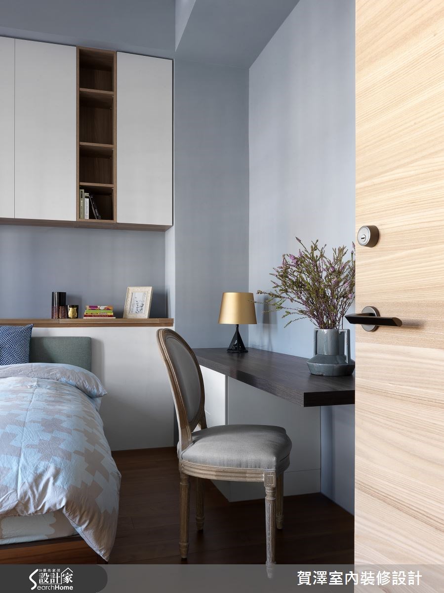 85坪新成屋(5年以下)＿美式風臥室案例圖片＿賀澤室內設計＿賀澤_18之35
