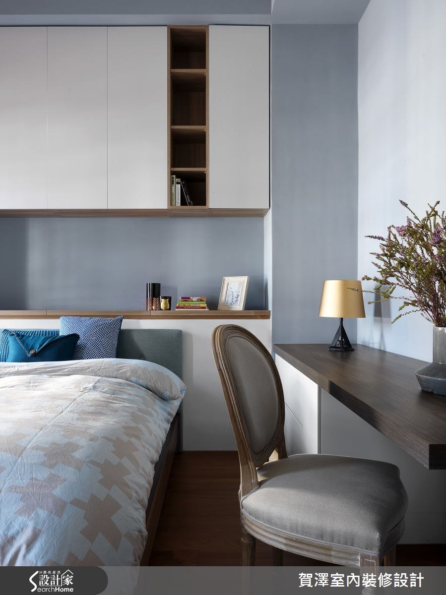 85坪新成屋(5年以下)＿美式風臥室案例圖片＿賀澤室內設計＿賀澤_18之36