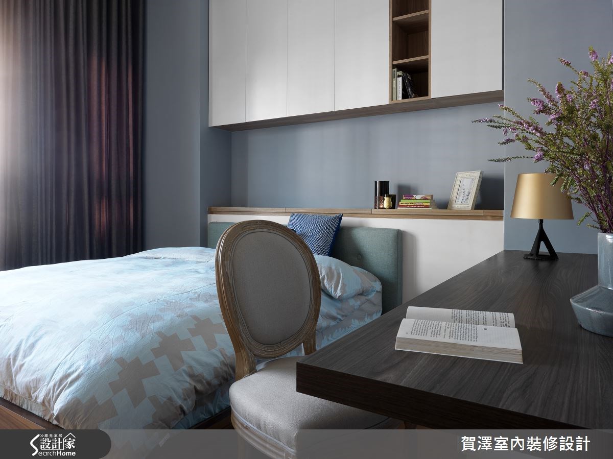 85坪新成屋(5年以下)＿美式風臥室案例圖片＿賀澤室內設計＿賀澤_18之37