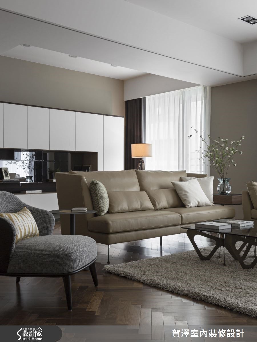 42坪新成屋(5年以下)＿奢華風客廳案例圖片＿賀澤室內設計＿賀澤_19之6