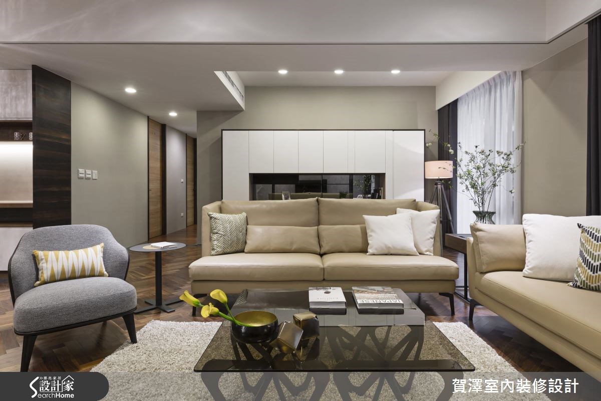 42坪新成屋(5年以下)＿奢華風客廳案例圖片＿賀澤室內設計＿賀澤_19之8