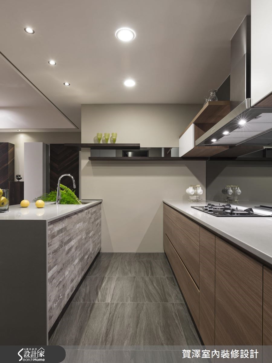 42坪新成屋(5年以下)＿奢華風廚房案例圖片＿賀澤室內設計＿賀澤_19之18