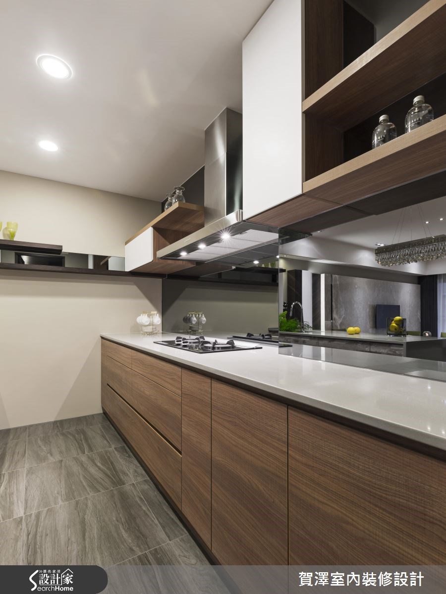 42坪新成屋(5年以下)＿奢華風廚房案例圖片＿賀澤室內設計＿賀澤_19之19