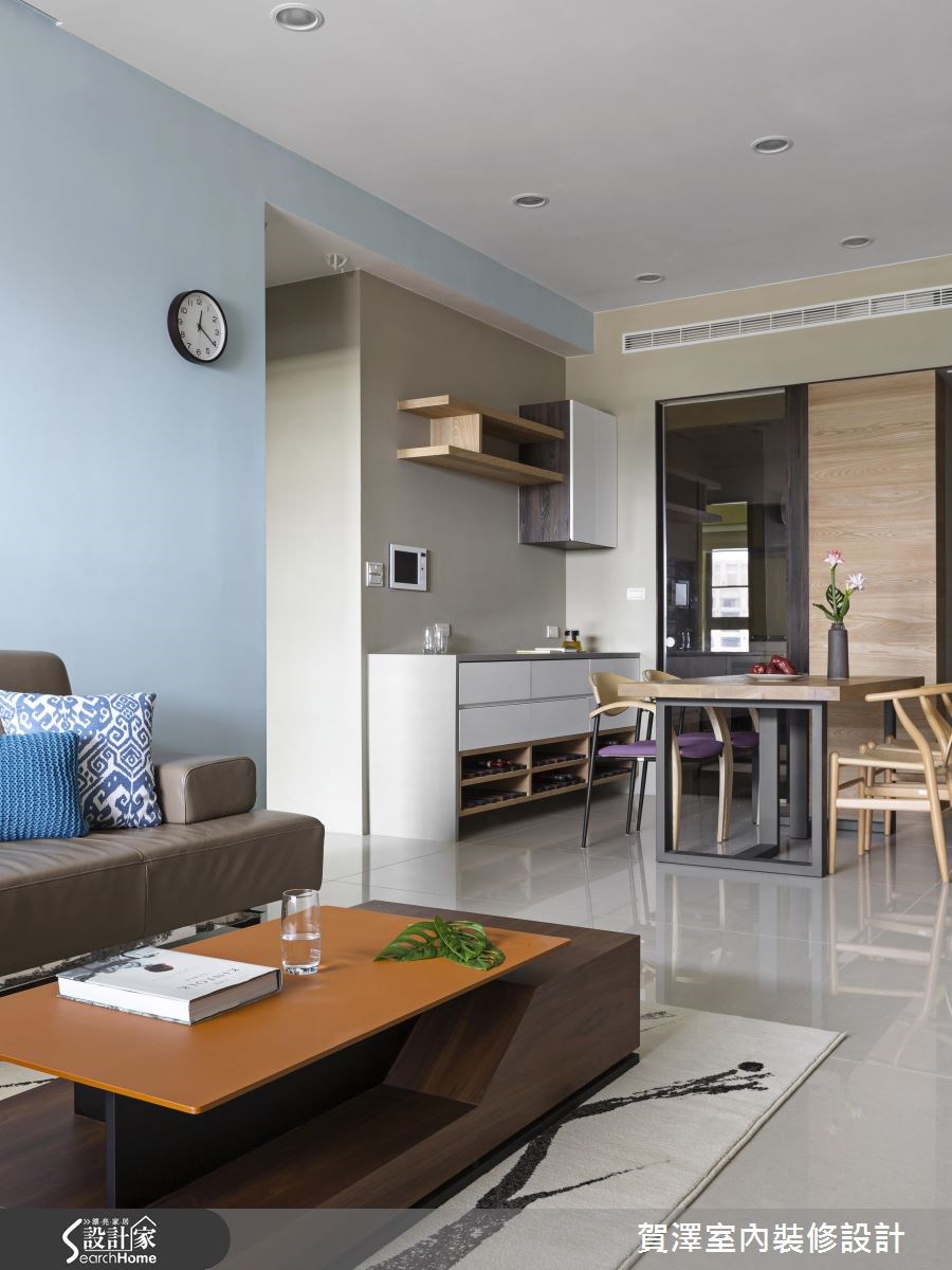 28坪新成屋(5年以下)＿簡約風客廳餐廳案例圖片＿賀澤室內設計＿賀澤_20之3