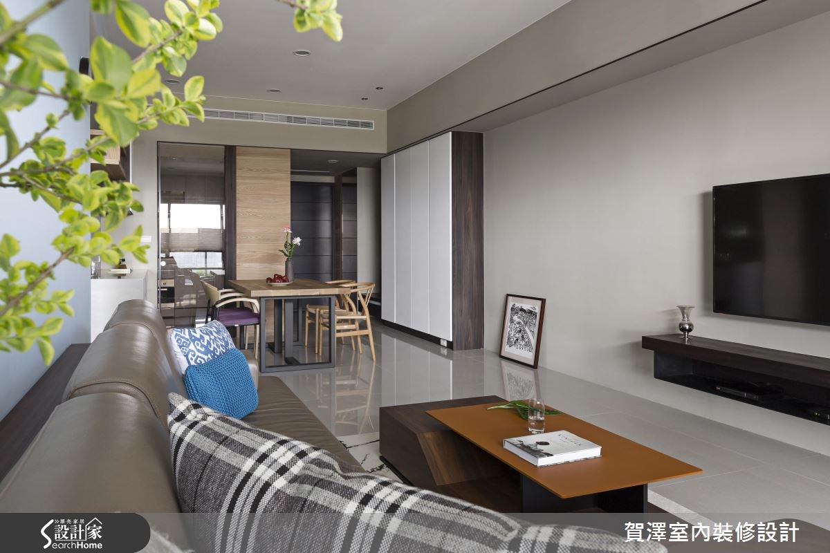 28坪新成屋(5年以下)＿簡約風客廳餐廳案例圖片＿賀澤室內設計＿賀澤_20之5