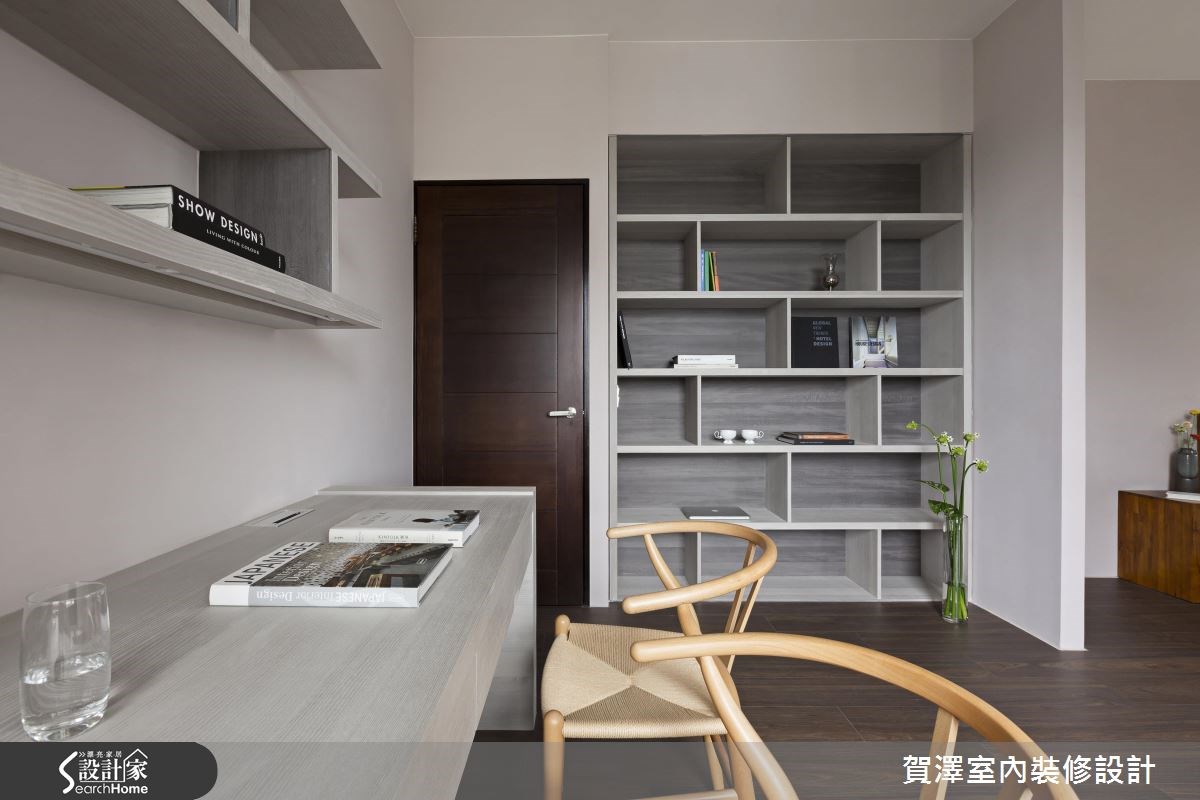 28坪新成屋(5年以下)＿簡約風書房案例圖片＿賀澤室內設計＿賀澤_20之17