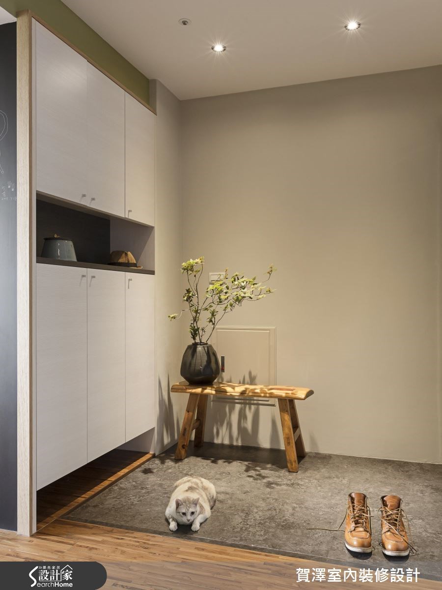 35坪中古屋(5~15年)＿鄉村風玄關案例圖片＿賀澤室內設計＿賀澤_21之1