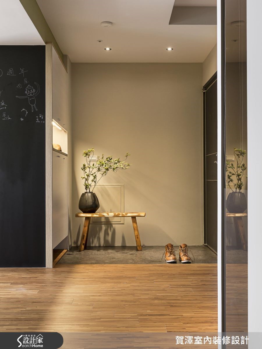 35坪中古屋(5~15年)＿鄉村風玄關案例圖片＿賀澤室內設計＿賀澤_21之2