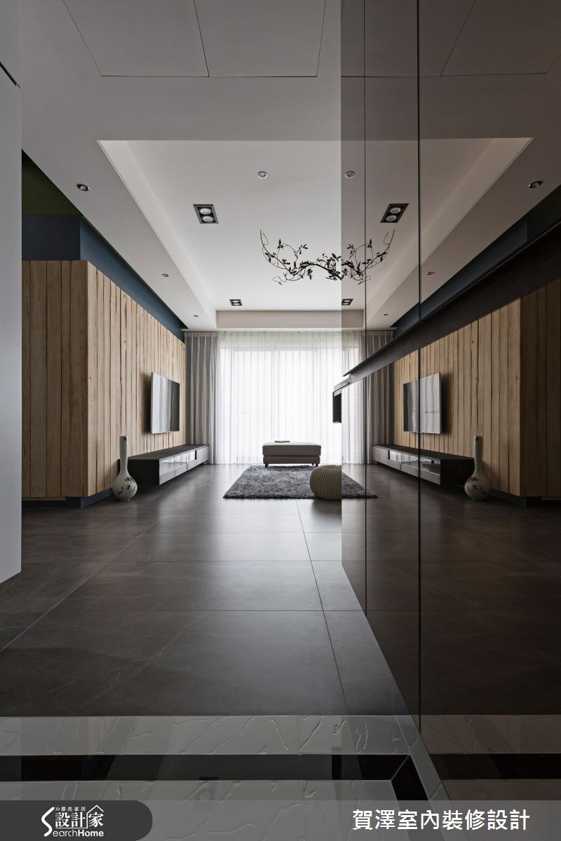 60坪預售屋＿休閒風客廳走廊案例圖片＿賀澤室內設計＿賀澤_22之3