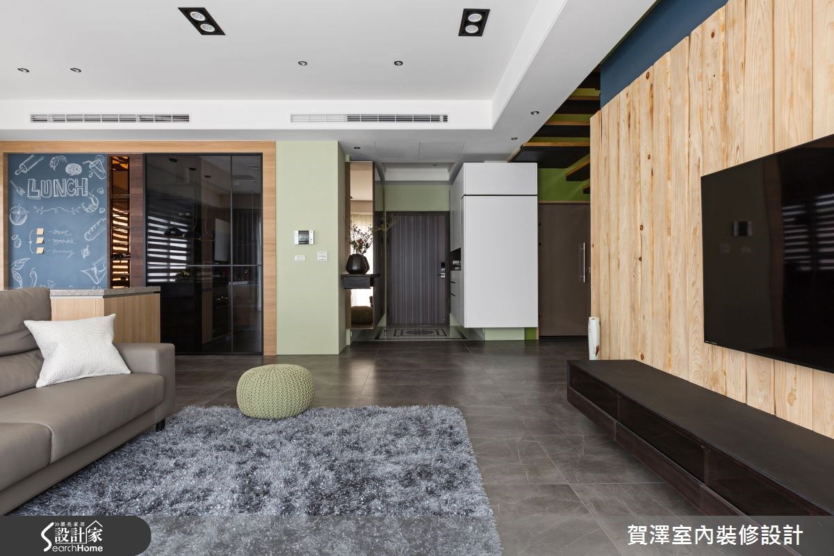 60坪預售屋＿休閒風玄關客廳案例圖片＿賀澤室內設計＿賀澤_22之4