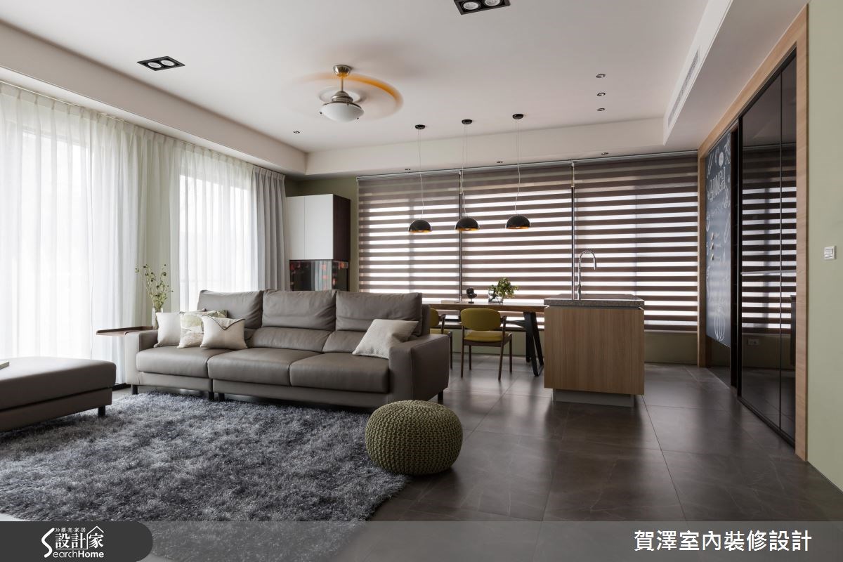 60坪預售屋＿休閒風客廳餐廳案例圖片＿賀澤室內設計＿賀澤_22之7