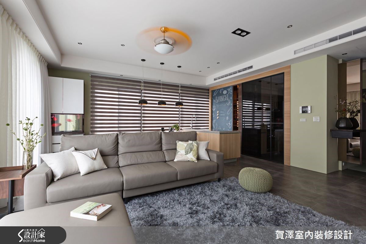 60坪預售屋＿休閒風客廳案例圖片＿賀澤室內設計＿賀澤_22之8