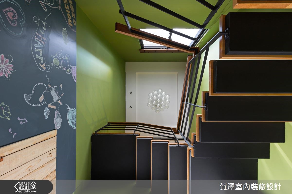 60坪預售屋＿休閒風樓梯案例圖片＿賀澤室內設計＿賀澤_22之20