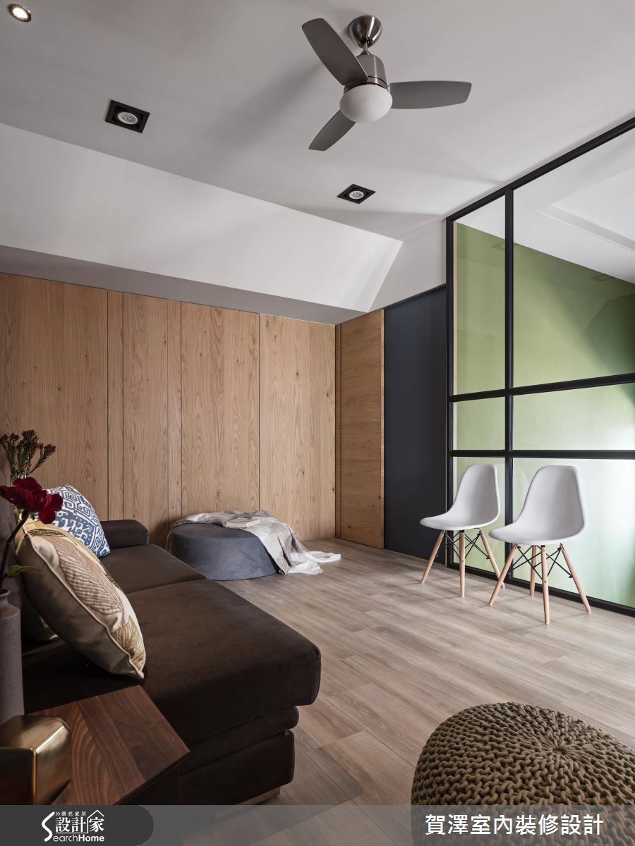 60坪預售屋＿休閒風客廳案例圖片＿賀澤室內設計＿賀澤_22之27