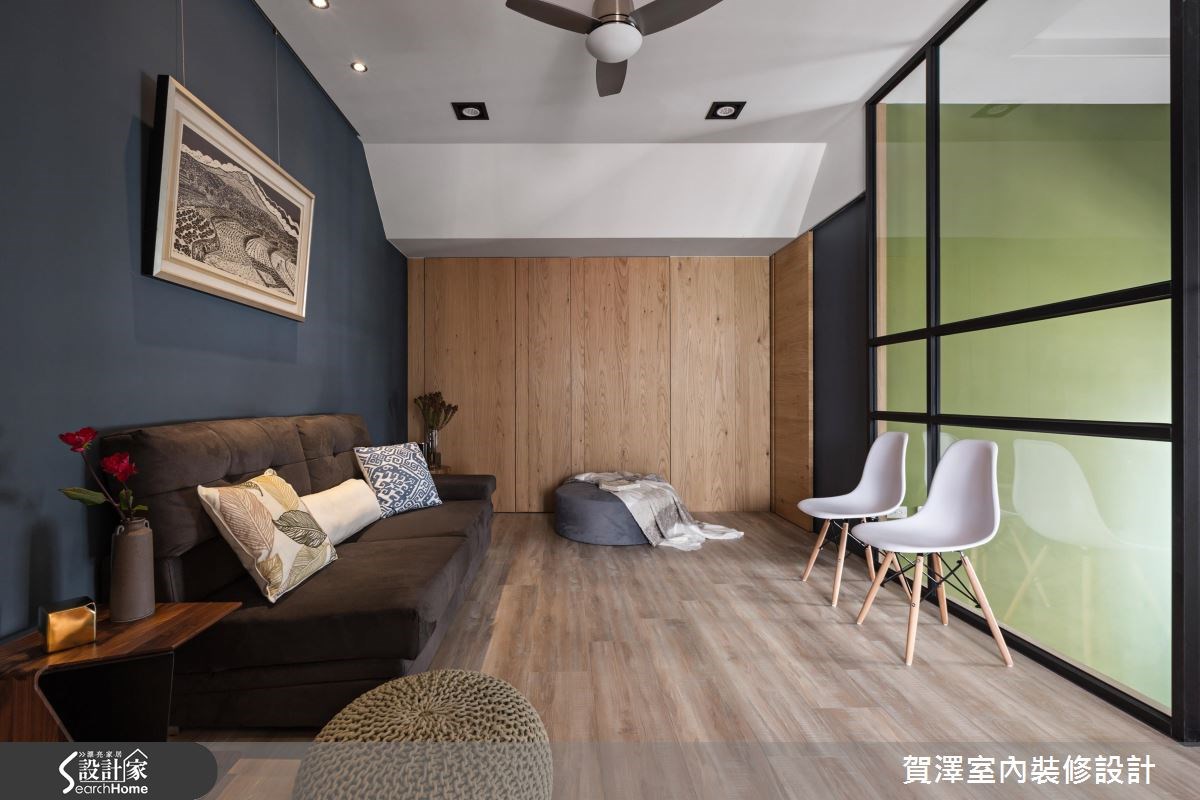 60坪預售屋＿休閒風客廳案例圖片＿賀澤室內設計＿賀澤_22之28