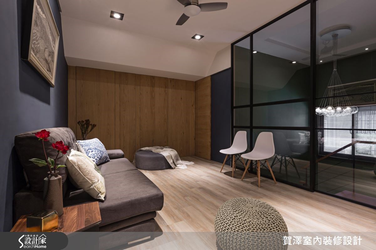 60坪預售屋＿休閒風客廳案例圖片＿賀澤室內設計＿賀澤_22之29