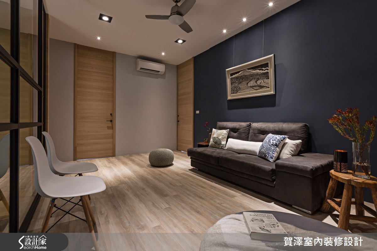60坪預售屋＿休閒風客廳案例圖片＿賀澤室內設計＿賀澤_22之31
