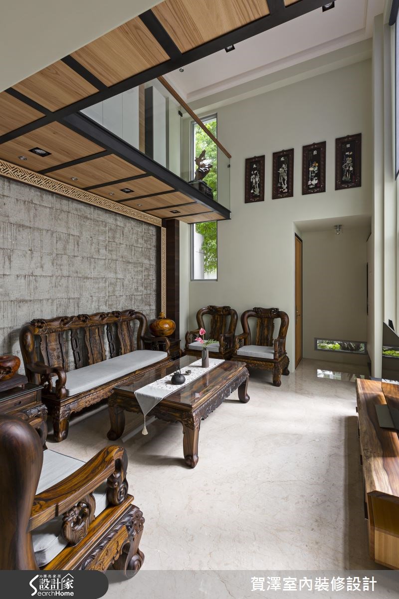 150坪新成屋(5年以下)＿新中式風客廳案例圖片＿賀澤室內設計＿賀澤_26之9