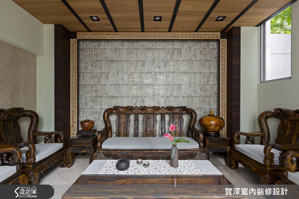 150坪新成屋(5年以下)＿新中式風客廳案例圖片＿賀澤室內設計＿賀澤_26之10