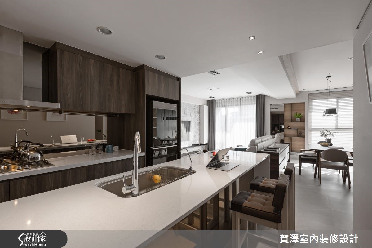 52坪新成屋(5年以下)＿奢華風廚房案例圖片＿賀澤室內設計＿賀澤_27之18