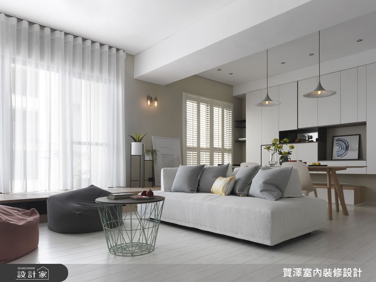 52坪新成屋(5年以下)＿北歐風客廳案例圖片＿賀澤室內設計＿賀澤_30之8