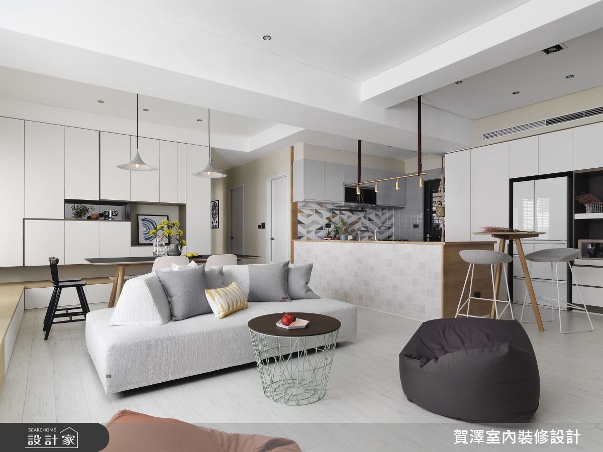 52坪新成屋(5年以下)＿北歐風客廳餐廳廚房案例圖片＿賀澤室內設計＿賀澤_30之10