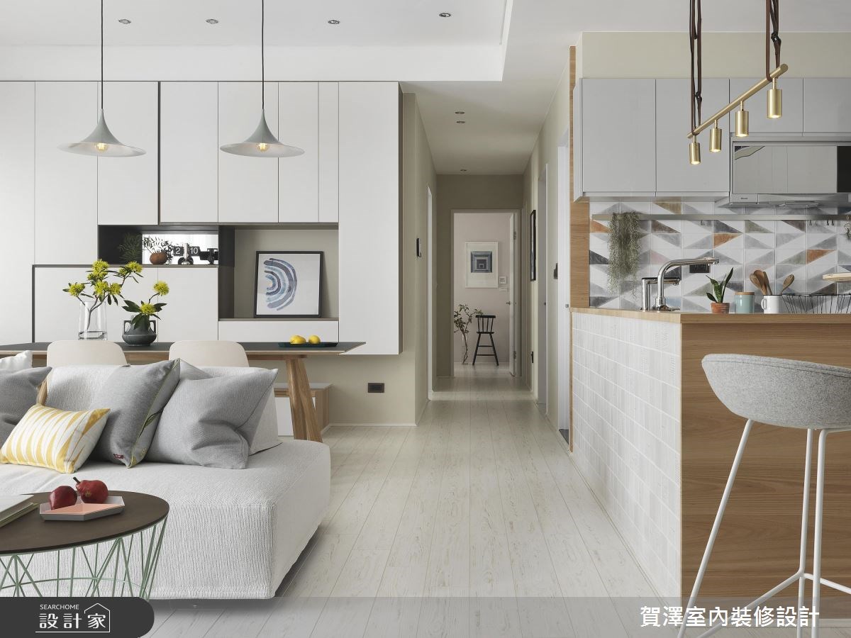 52坪新成屋(5年以下)＿北歐風客廳案例圖片＿賀澤室內設計＿賀澤_30之12