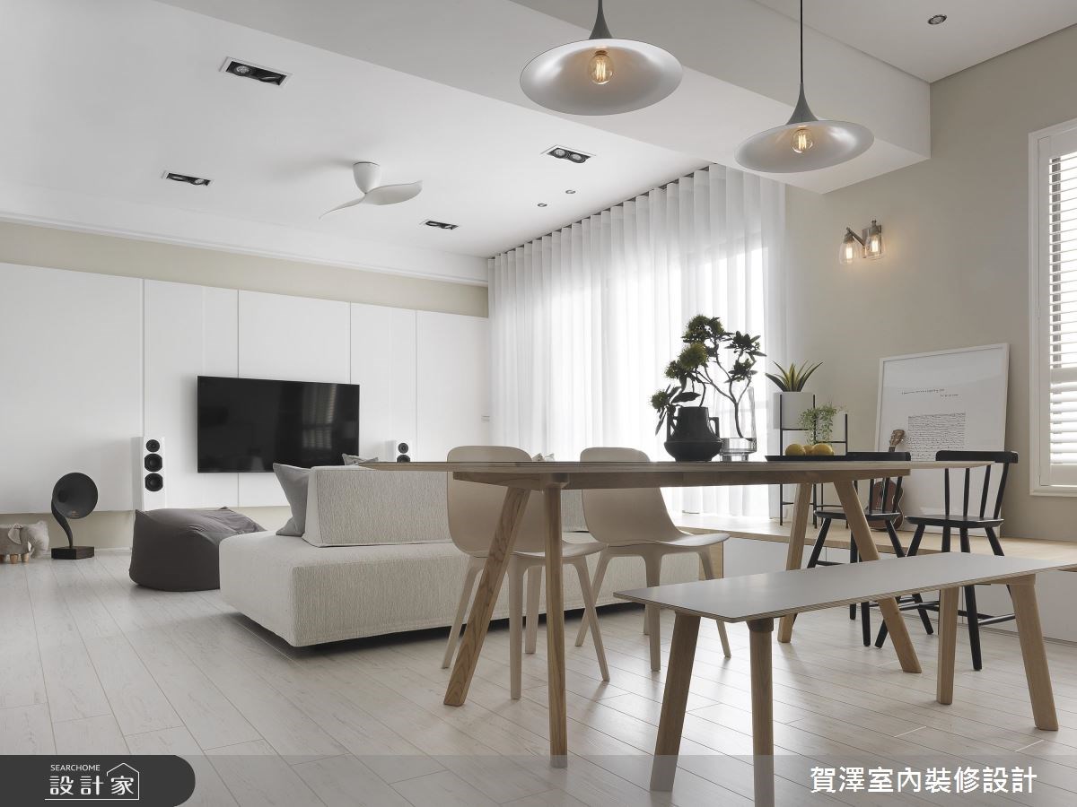 52坪新成屋(5年以下)＿北歐風客廳餐廳案例圖片＿賀澤室內設計＿賀澤_30之14