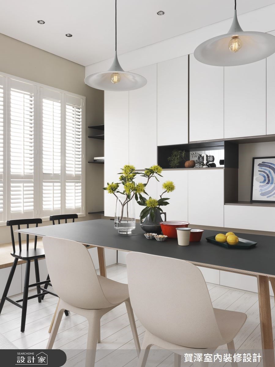 52坪新成屋(5年以下)＿北歐風餐廳案例圖片＿賀澤室內設計＿賀澤_30之17