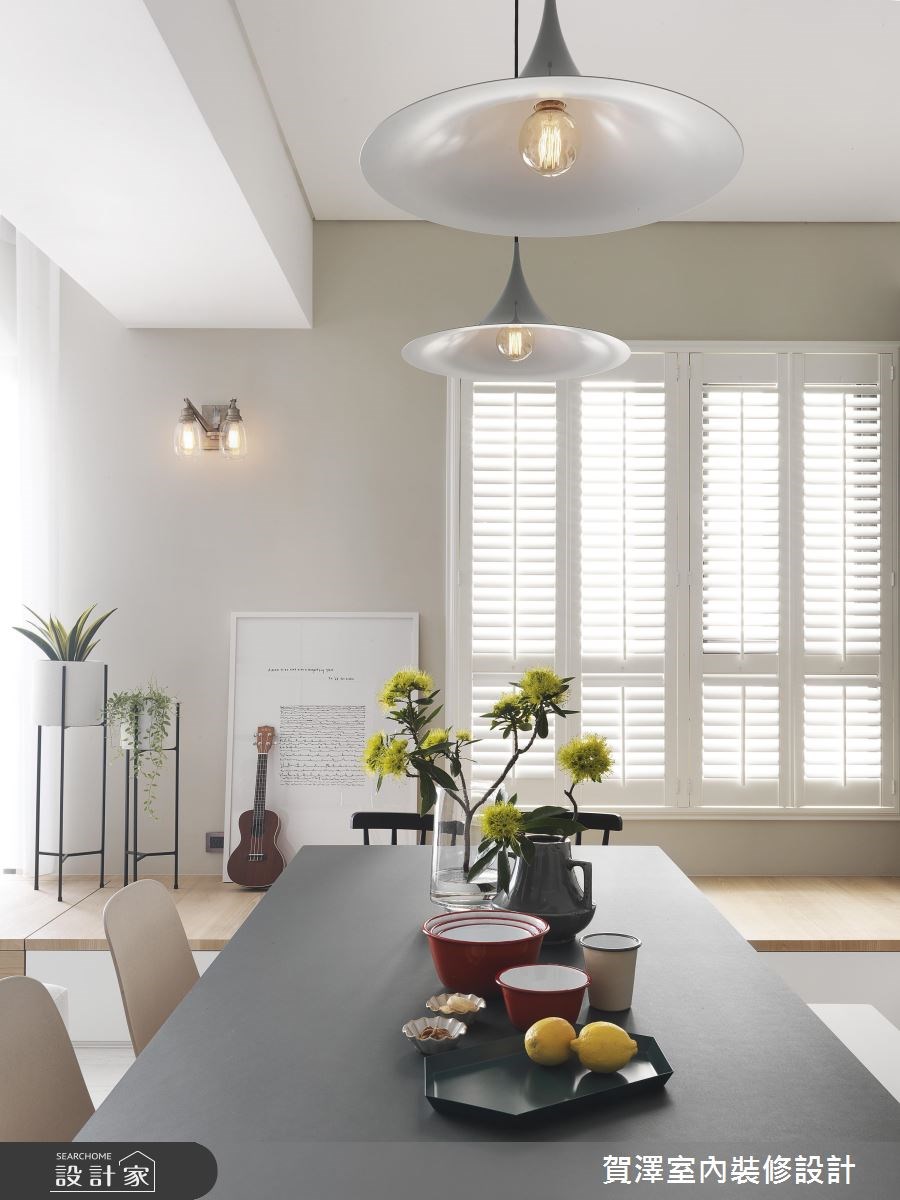 52坪新成屋(5年以下)＿北歐風餐廳臥榻案例圖片＿賀澤室內設計＿賀澤_30之18