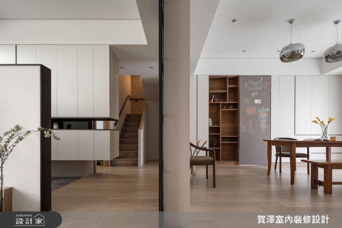 60坪老屋(16~30年)＿休閒風餐廳樓梯案例圖片＿賀澤室內設計＿賀澤_32之9