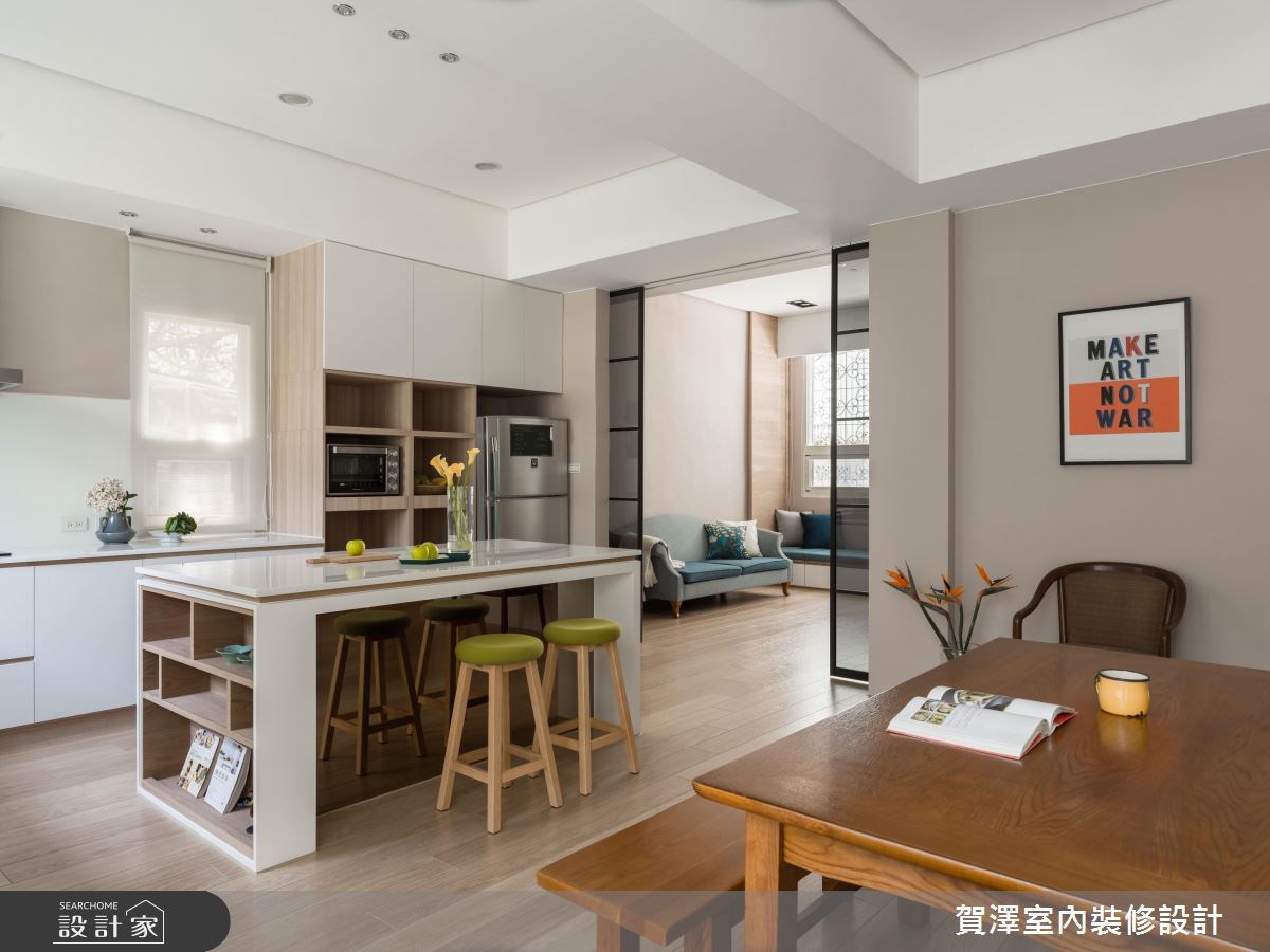 60坪老屋(16~30年)＿休閒風餐廳吧檯案例圖片＿賀澤室內設計＿賀澤_32之22