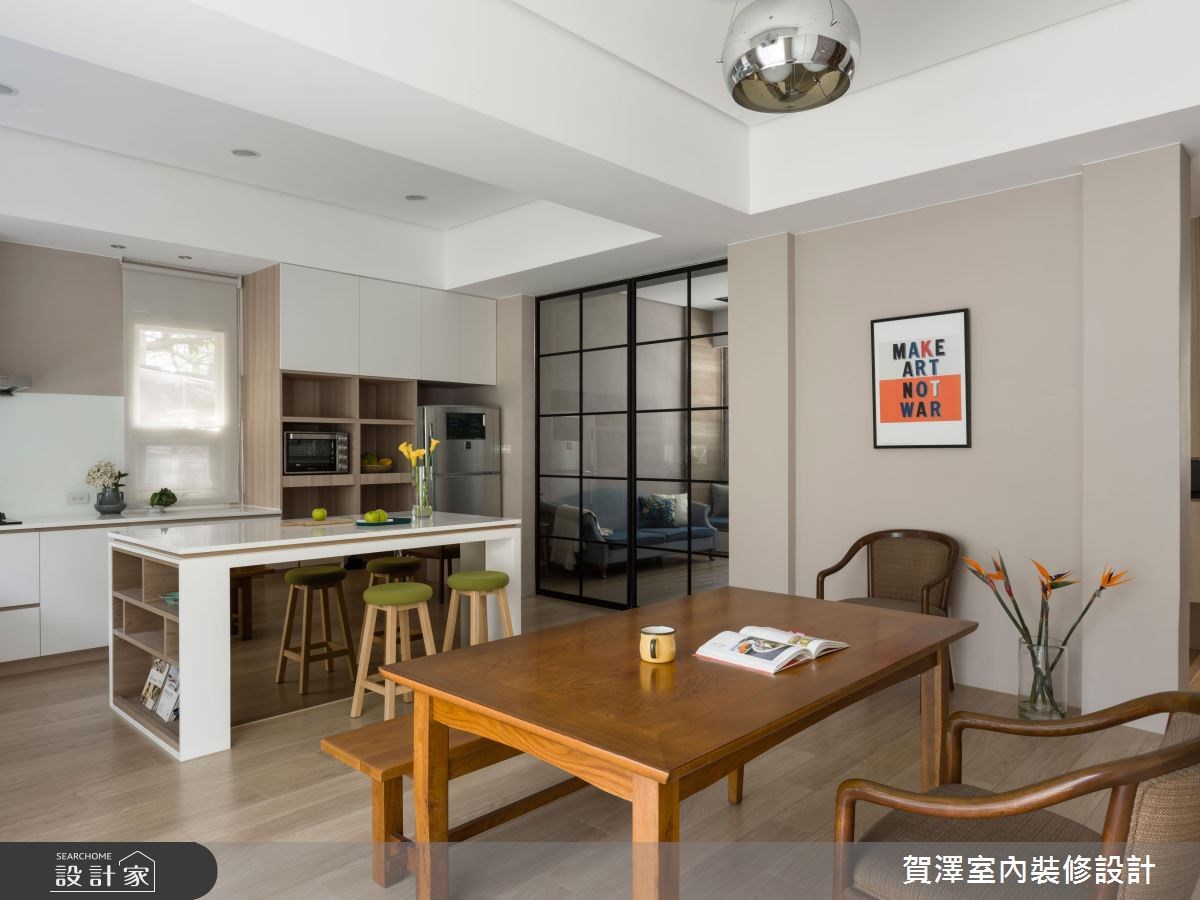 60坪老屋(16~30年)＿休閒風餐廳吧檯案例圖片＿賀澤室內設計＿賀澤_32之23