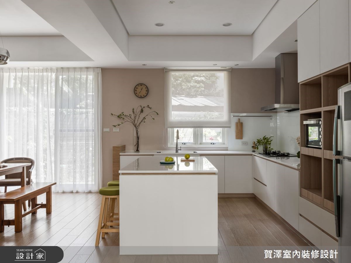 60坪老屋(16~30年)＿休閒風廚房吧檯案例圖片＿賀澤室內設計＿賀澤_32之25