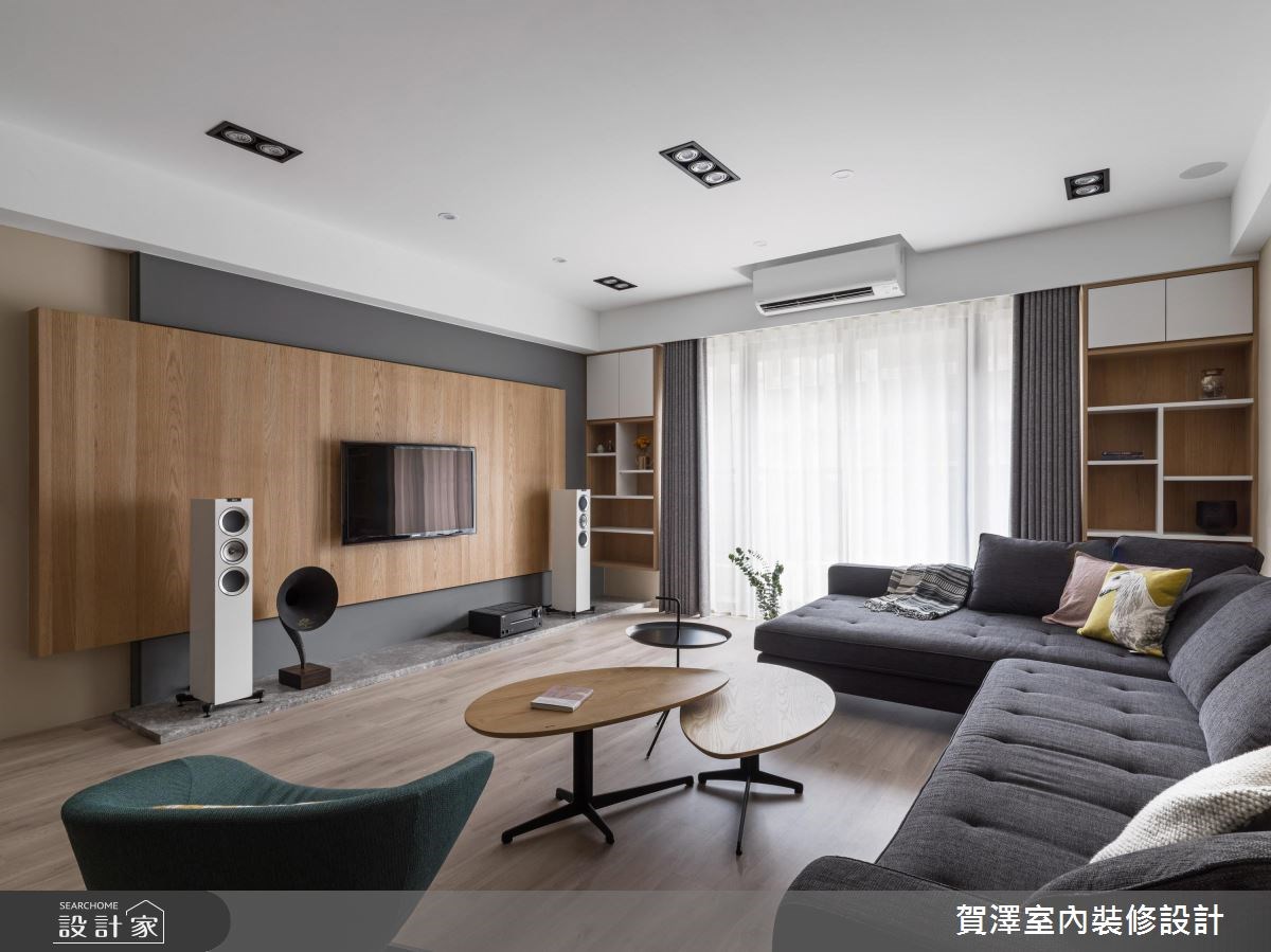 45坪新成屋(5年以下)＿混搭風客廳案例圖片＿賀澤室內設計＿賀澤_33之9